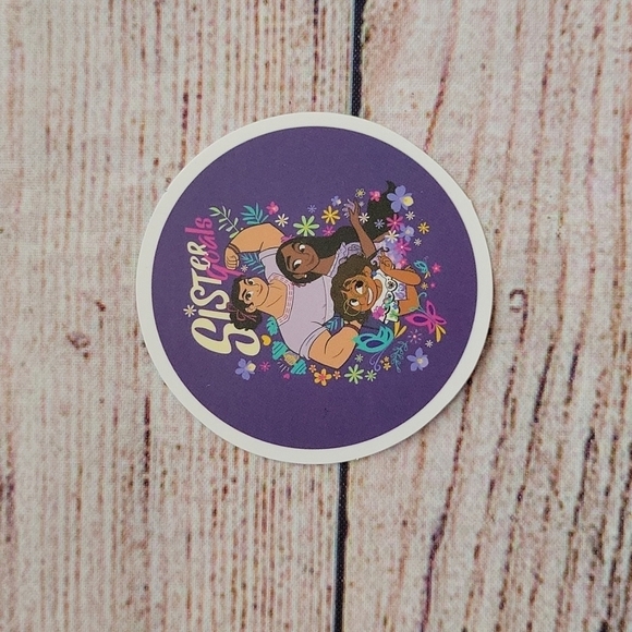 Disney Encanto Luisa, Mirabel, & Isabela Madrigal Sister Goals Sticker NEW - Picture 2 of 4